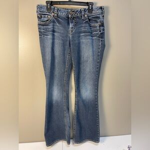 Silver Jeans Women's Flare in Medium Blue